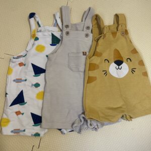Kit Jardineiras 6 à 12 meses